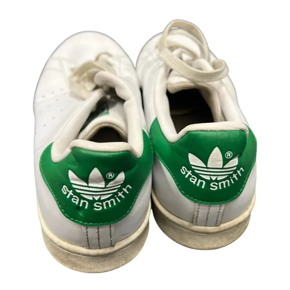 ASO NCIS  Adidas Stan Smith White Green Leather fairway sneaker men’s sz 10.5